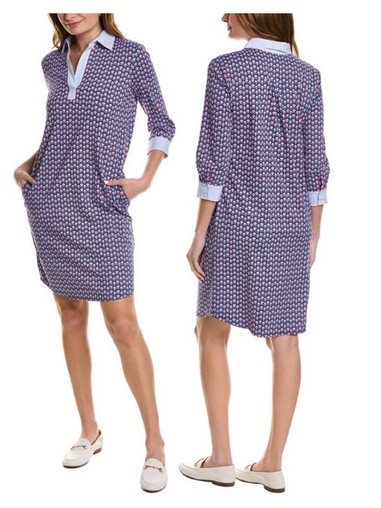 J Mclaughlin Dresses & Skirts - New! J. McLaughlin Arosa Catalina Cloth 3/4 Sleeve Dress Size Large